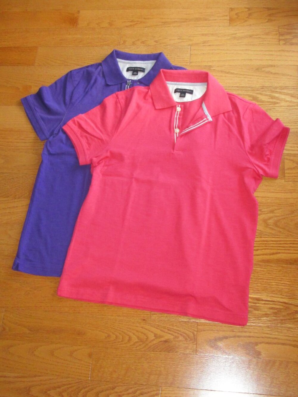 New without tags Men's Banana Republic Pink & Purple Cotton Polo Shirts Size S